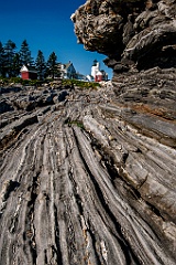 Rock Formations by Pemaquid Point Light